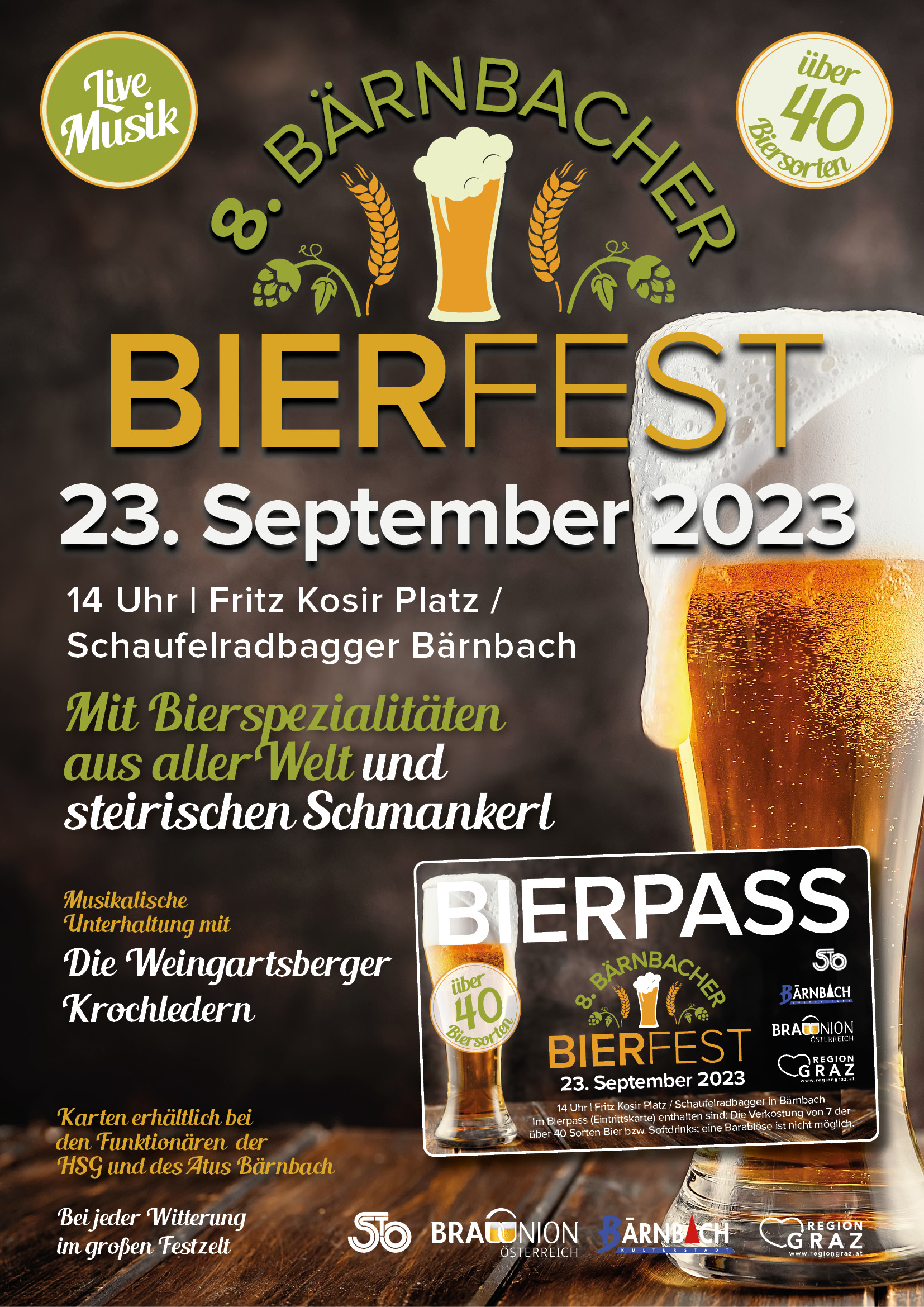 a1 plakat bärnbacher bierfest 2023